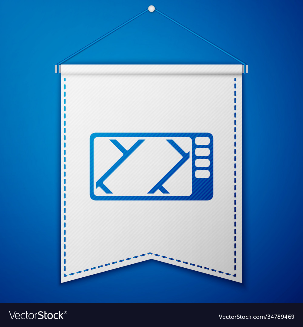 Blue gps device with map icon isolated on Vector Image Blue gps device with map icon isolated on
