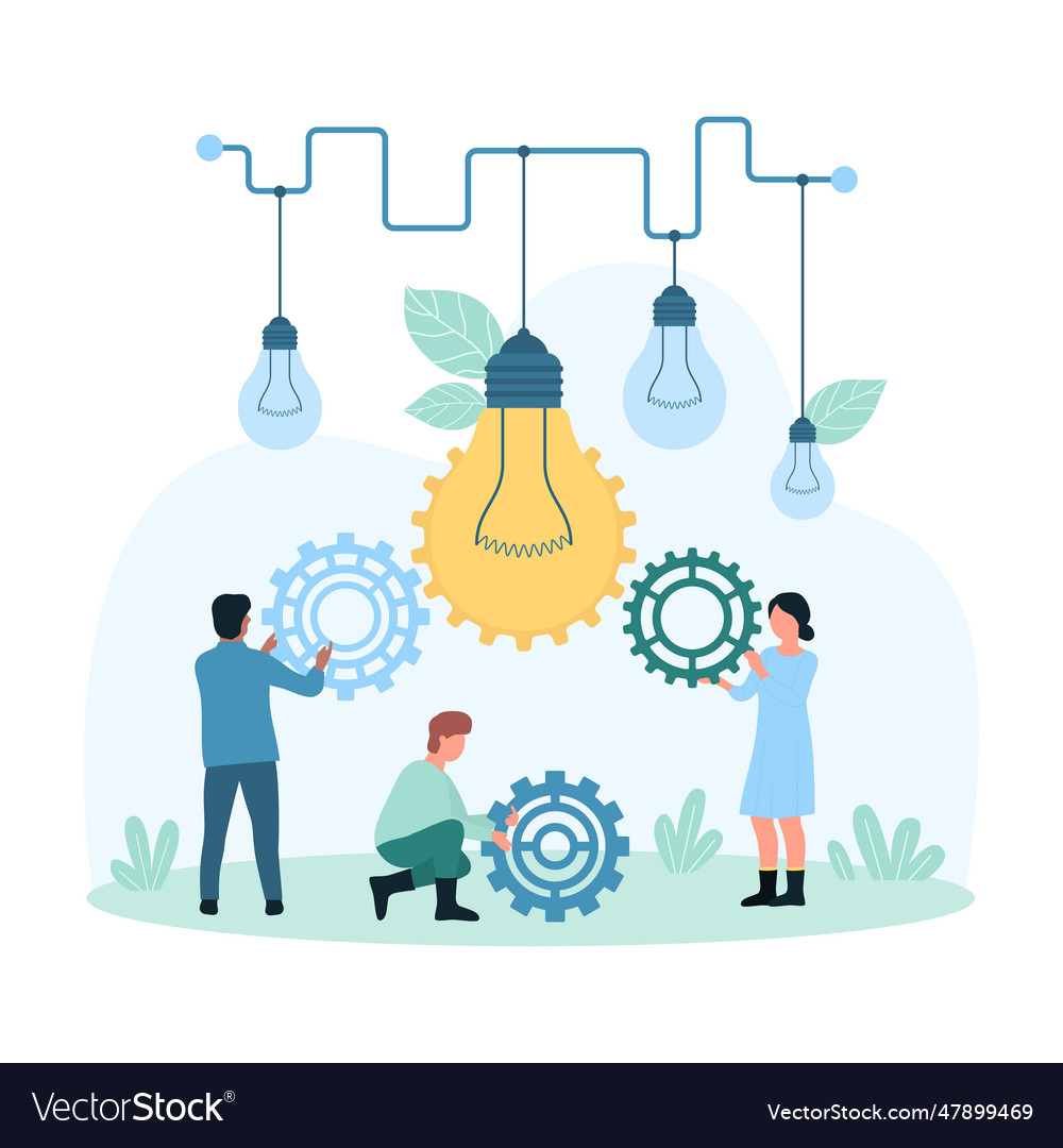 Creative business idea implementation Vector Image Creative business idea implementation