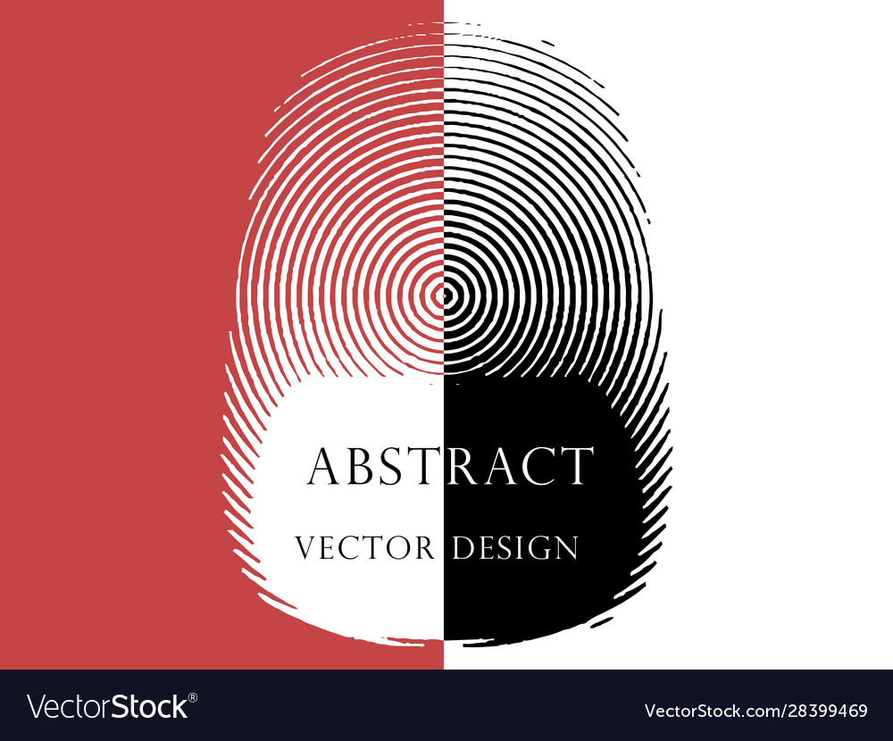 Fingerprint in form rings with pattern