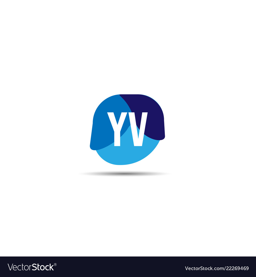 Original Buchstaben yv Logo Vorlage Design