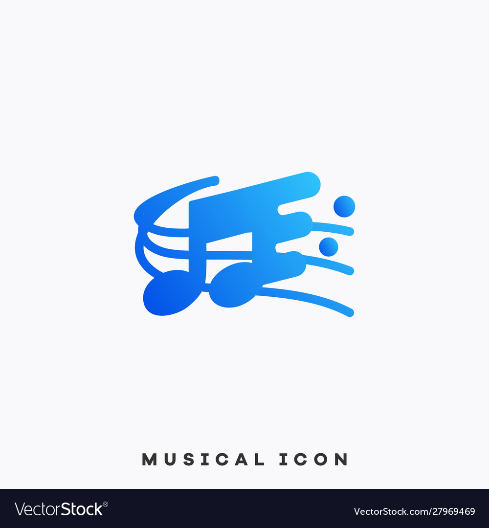 Music notes design template