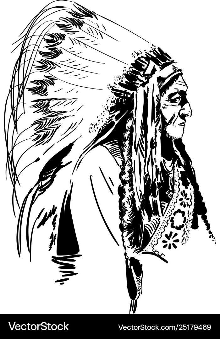 Native american eps Royalty Free Vector Image - VectorStock