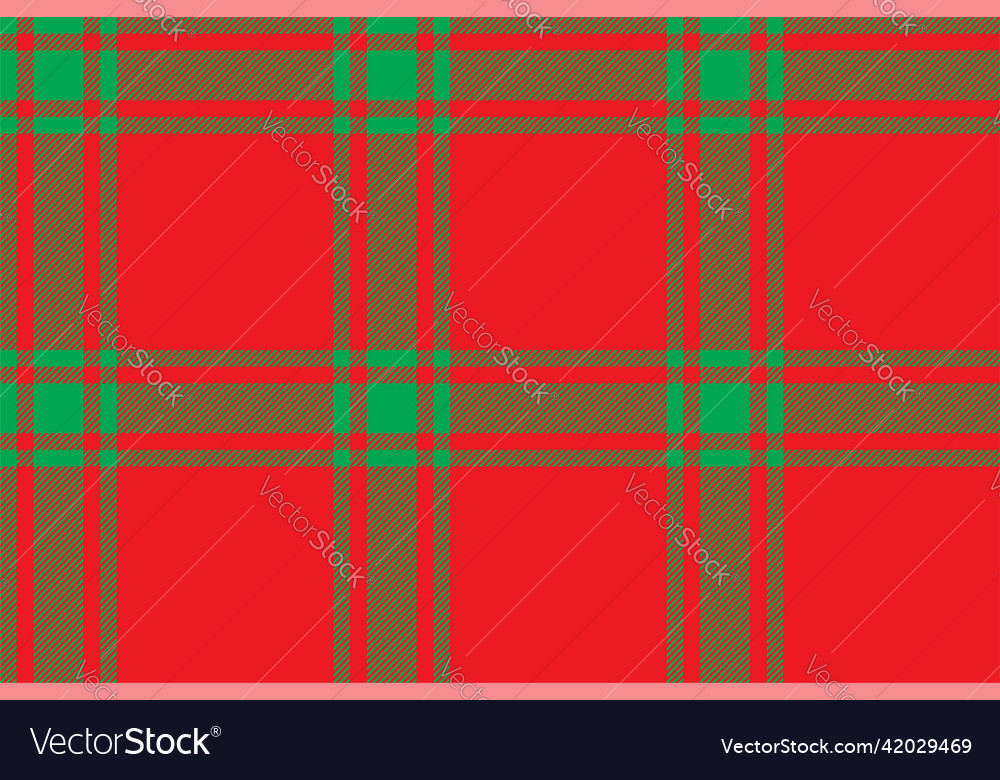 Plaid background check seamless pattern in red vector image Plaid background check seamless pattern in red