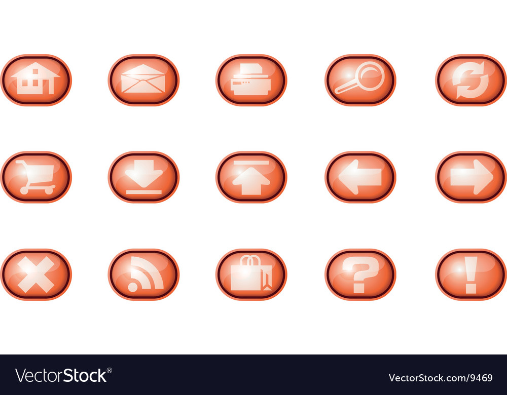 Web icons a red
