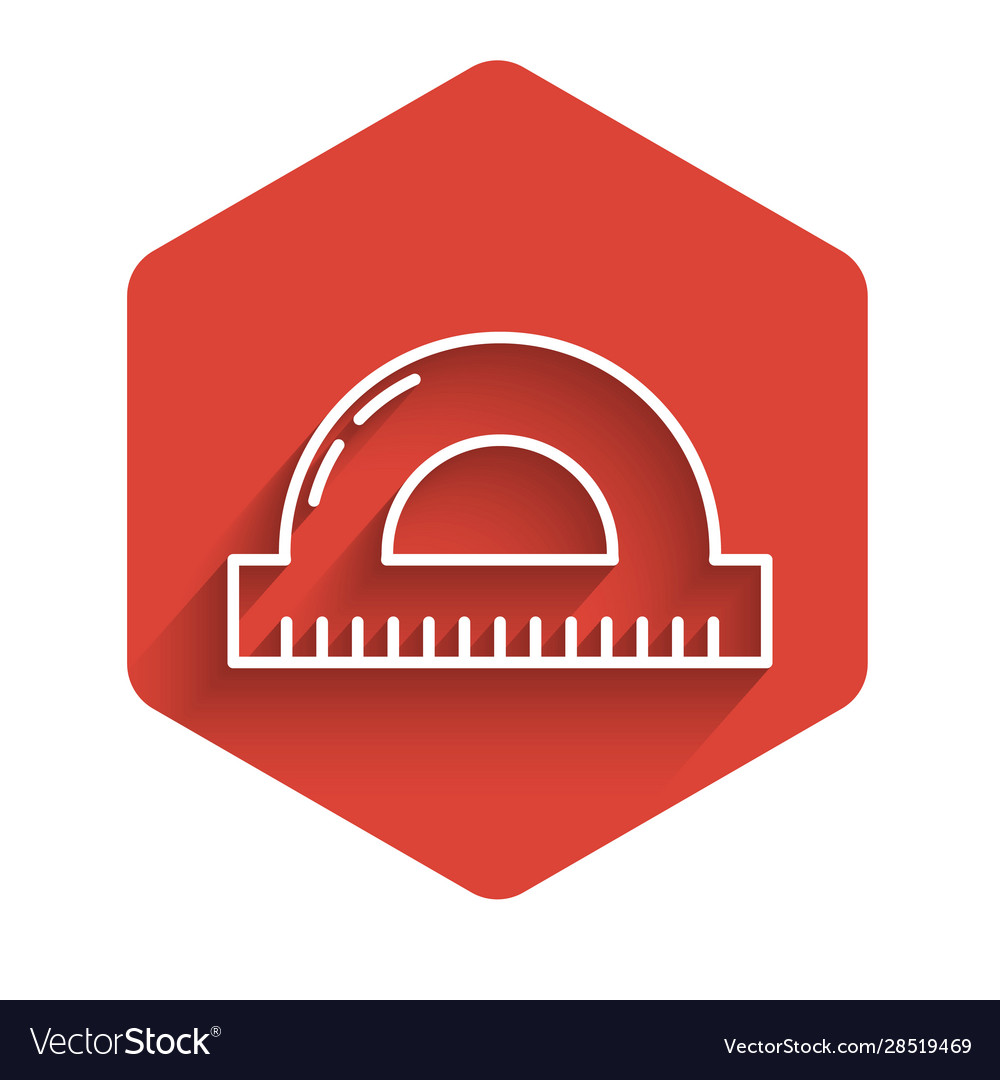 White line protractor grid for measuring degrees