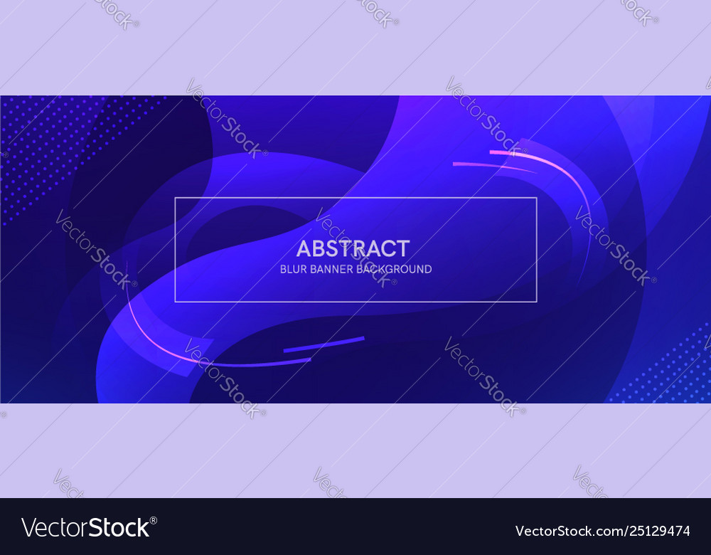 Abstract banner with a gradient shapes and blur Vector Image Abstract banner with a gradient shapes and blur