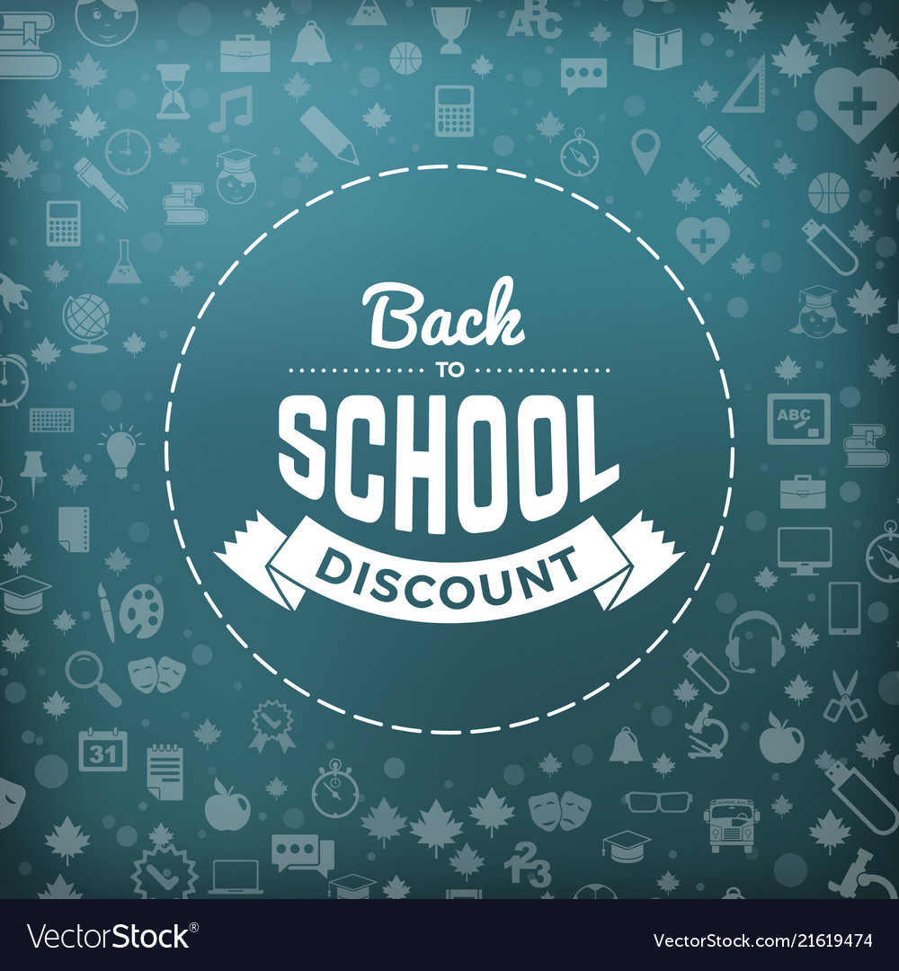 Back to School Badge - Blackboard Theme