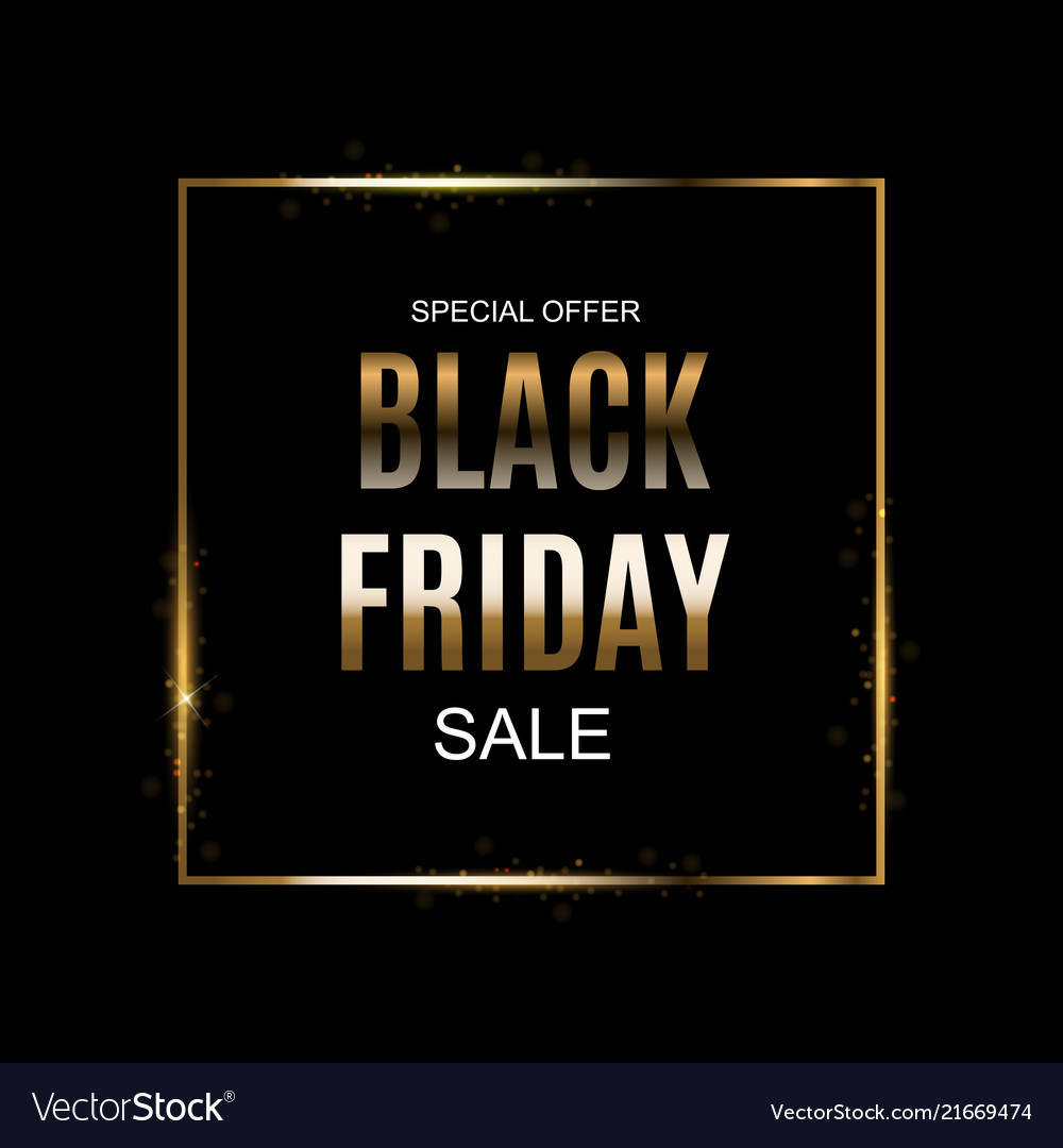 Black friday sale inscription banner design