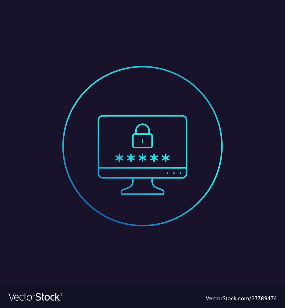 Computer with password access security concept