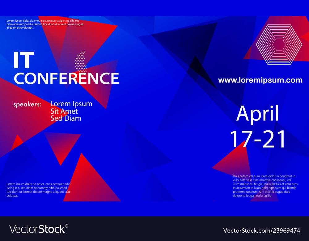 Conference announcement design template