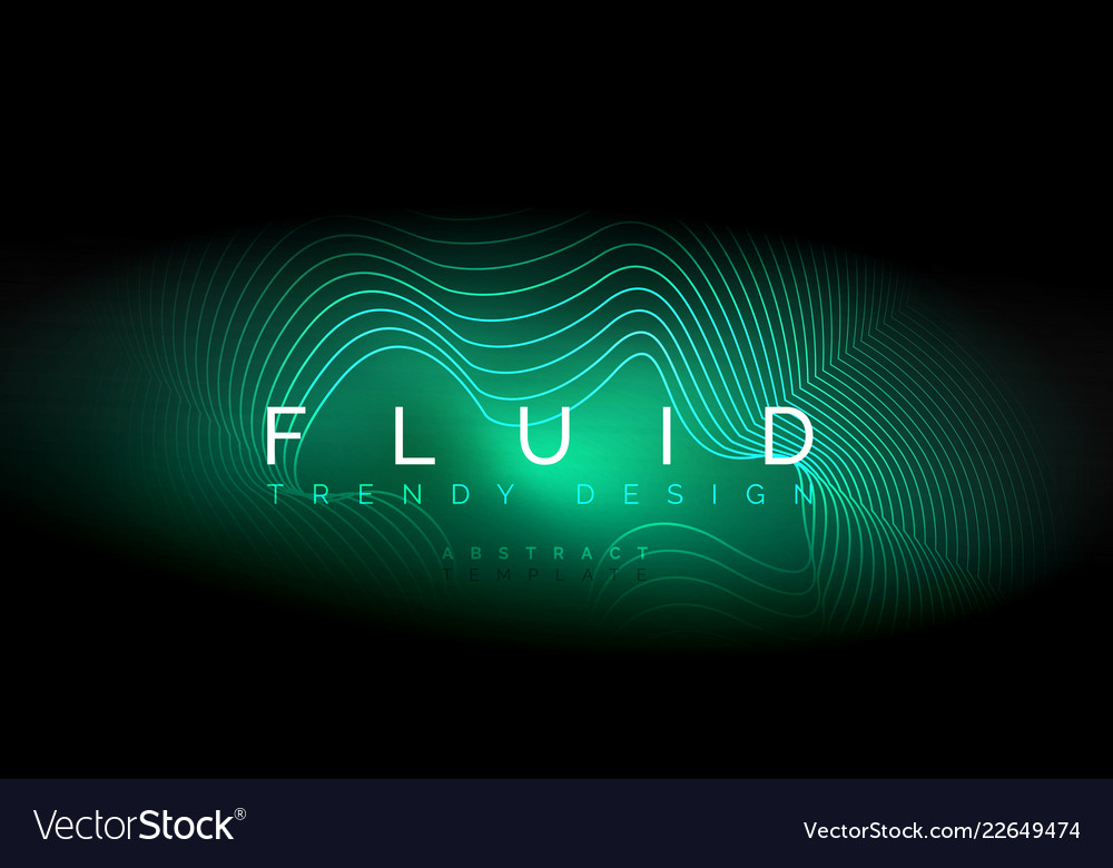 Digital flowing wave particles abstract background vector image Digital flowing wave particles abstract background