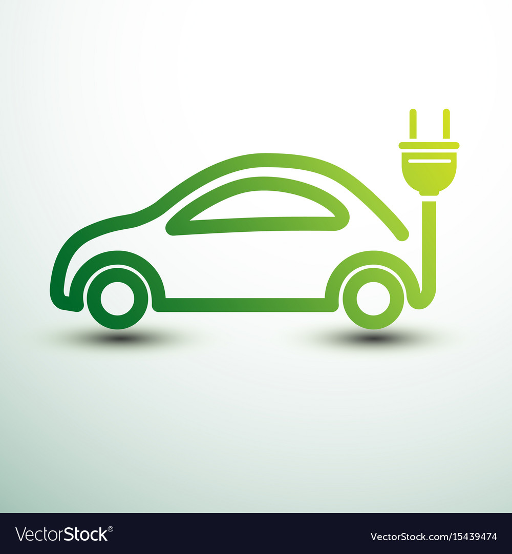 Electric car Royalty Free Vector Image - VectorStock