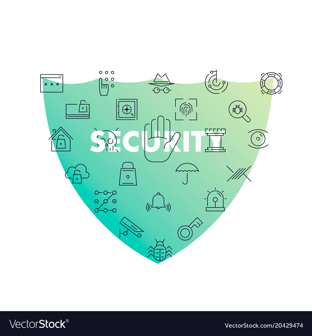 Line icons in shape security