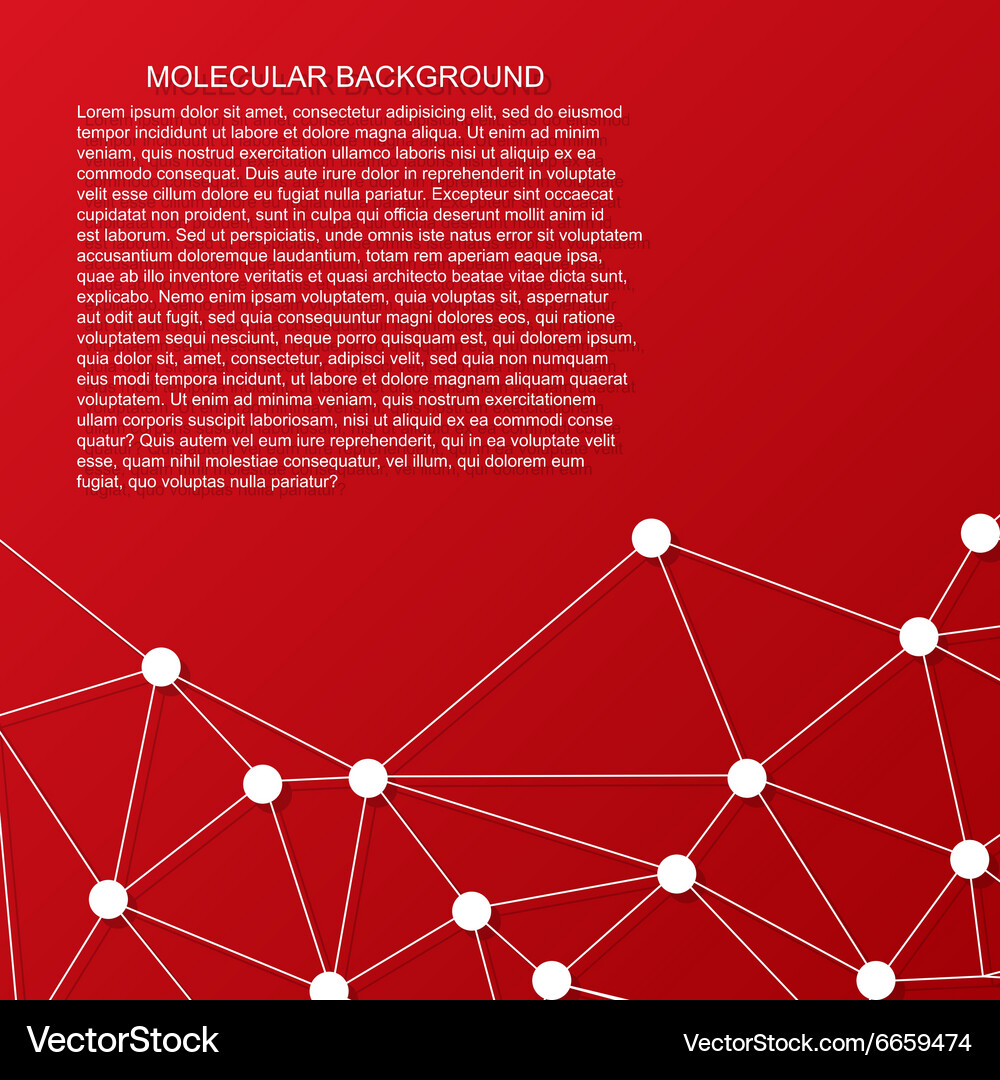 Molecule background Royalty Free Vector Image - VectorStock