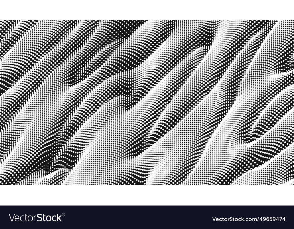 Point wave noise texture abstract dot background vector image Point wave noise texture abstract dot background