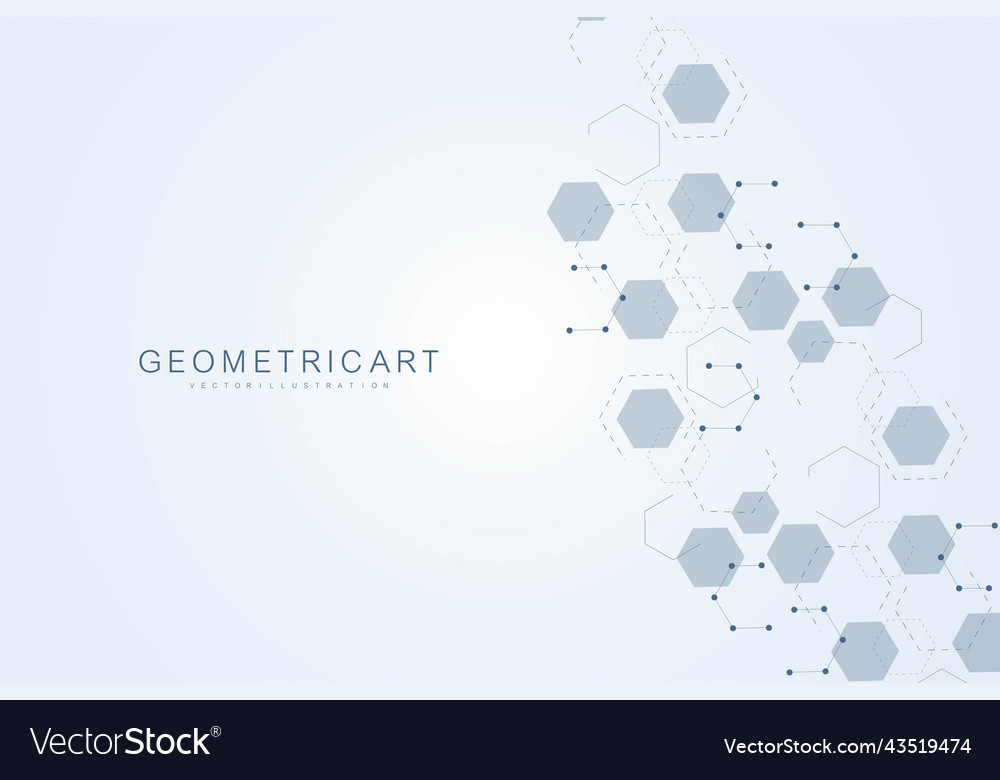 Science network pattern connecting lines and dots vector image Science network pattern connecting lines and dots
