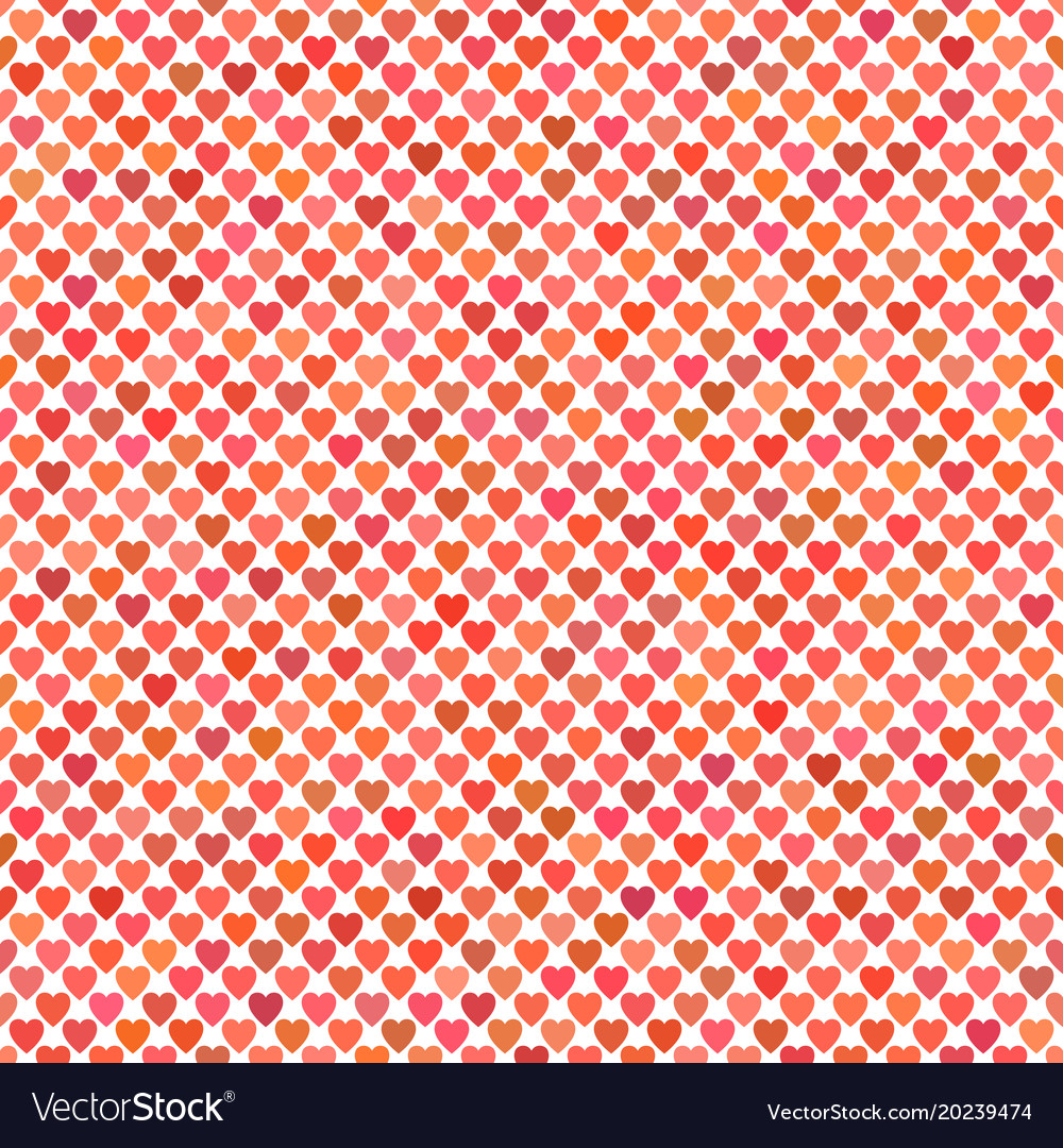 Seamless red heart background pattern design