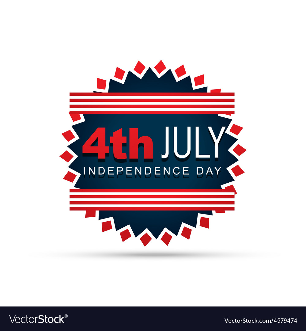 Stylish 4th of july design