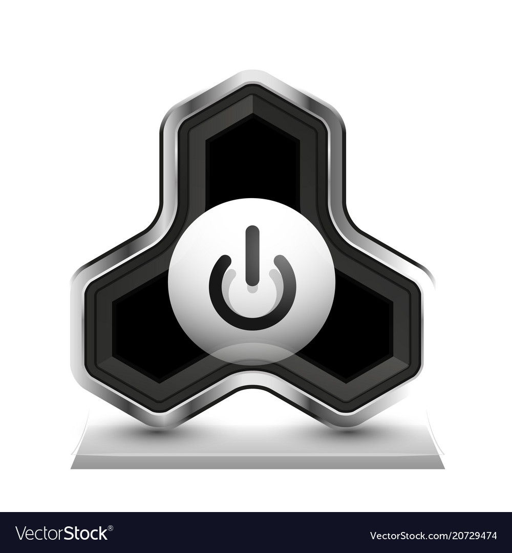 Techno futuristic start power button