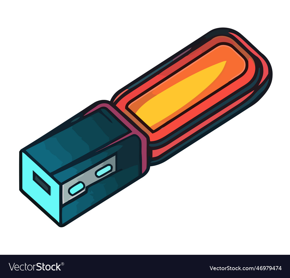 Usb backup data icon isolated