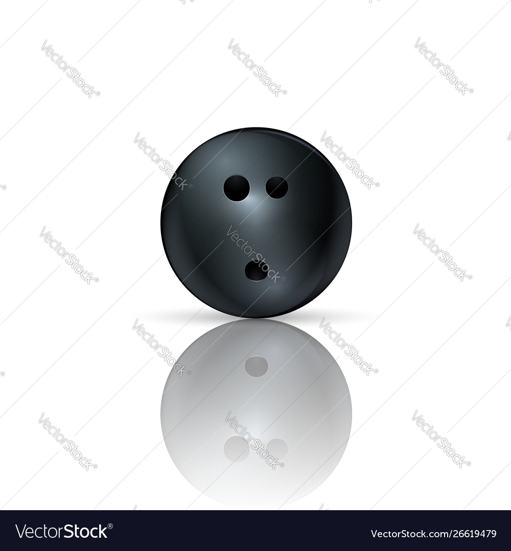 Bowling ball isolated on white background