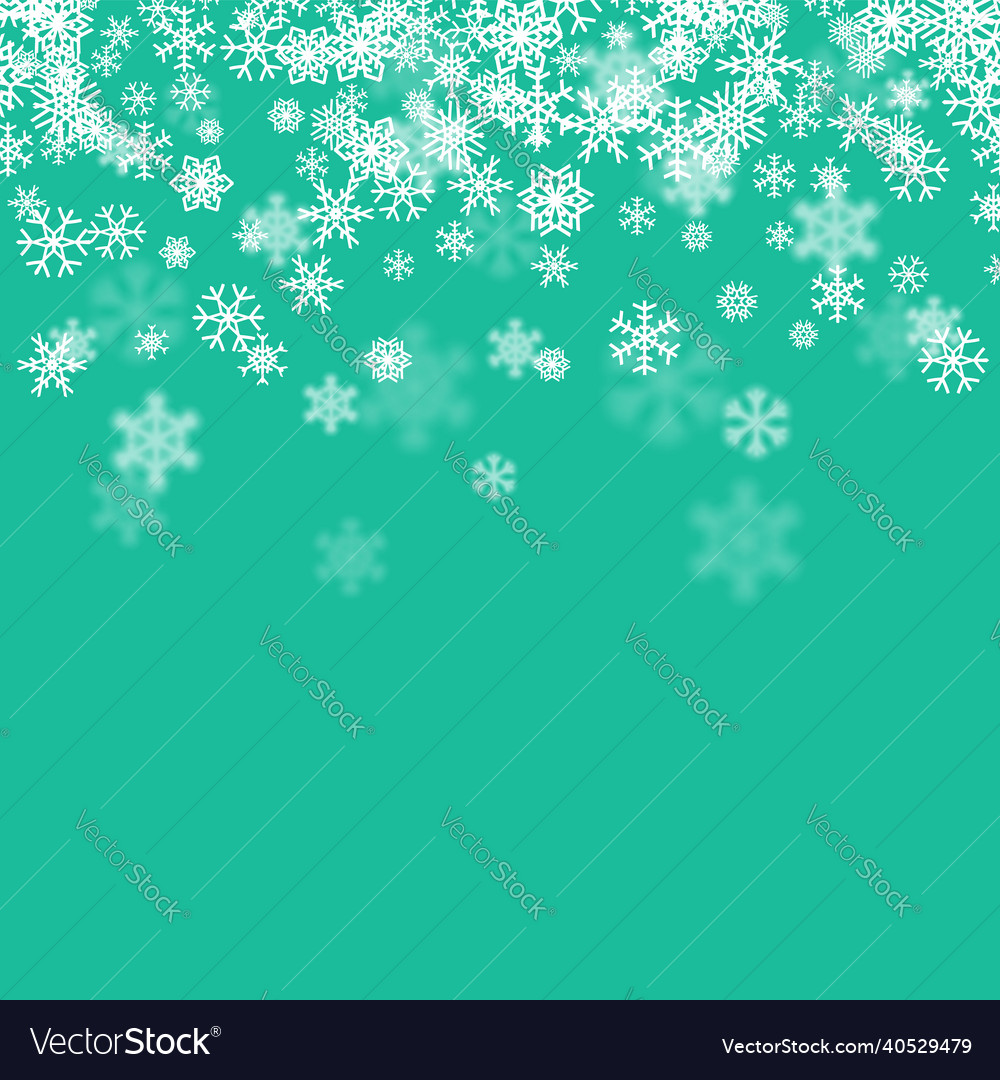 Christmas snow background with scattered Vector Image