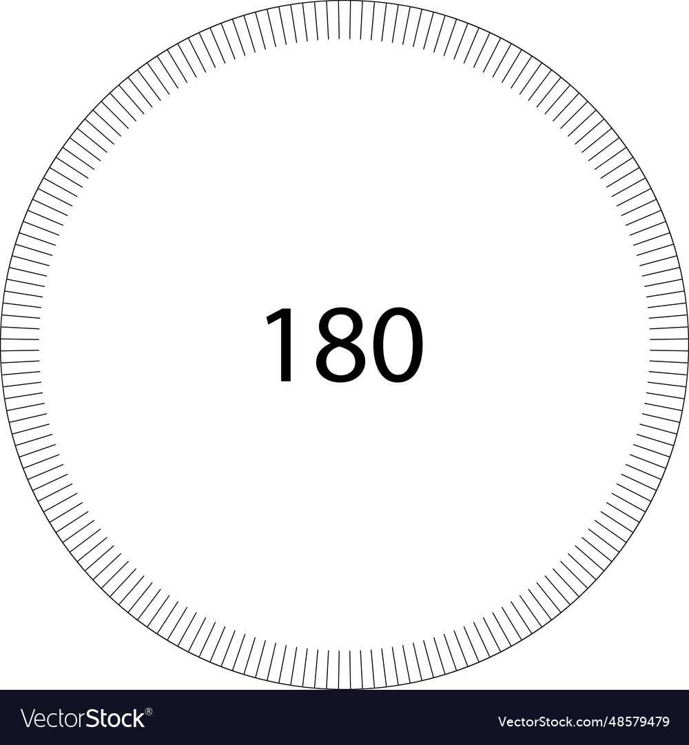 Circle dial scale division round template