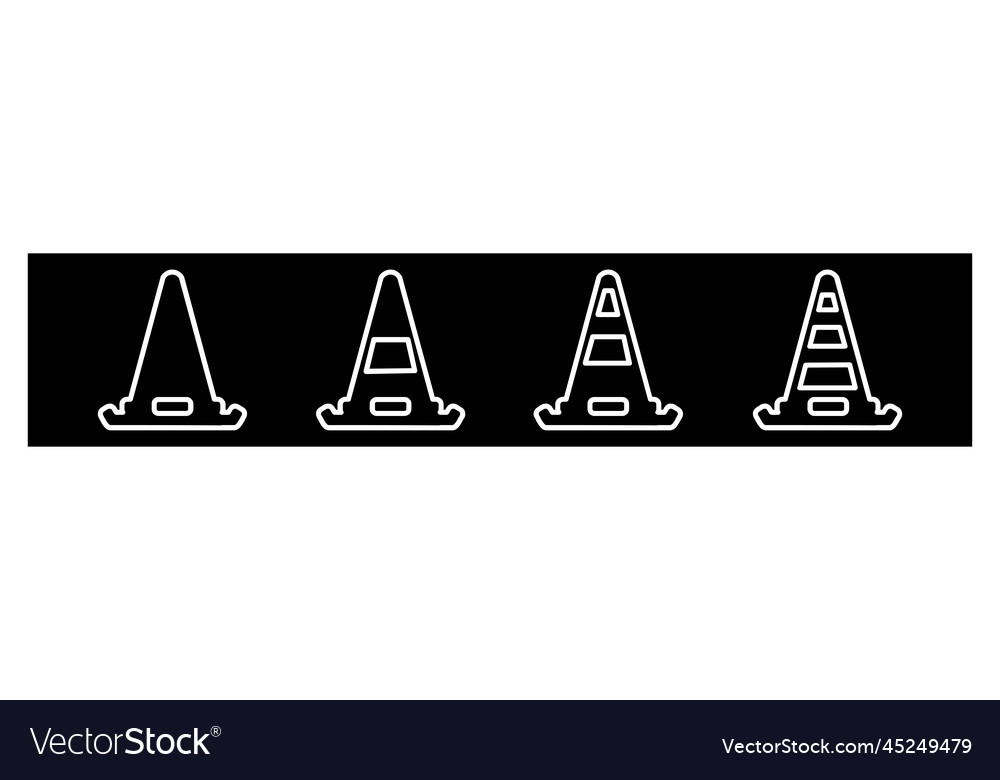 Cone icon in different style