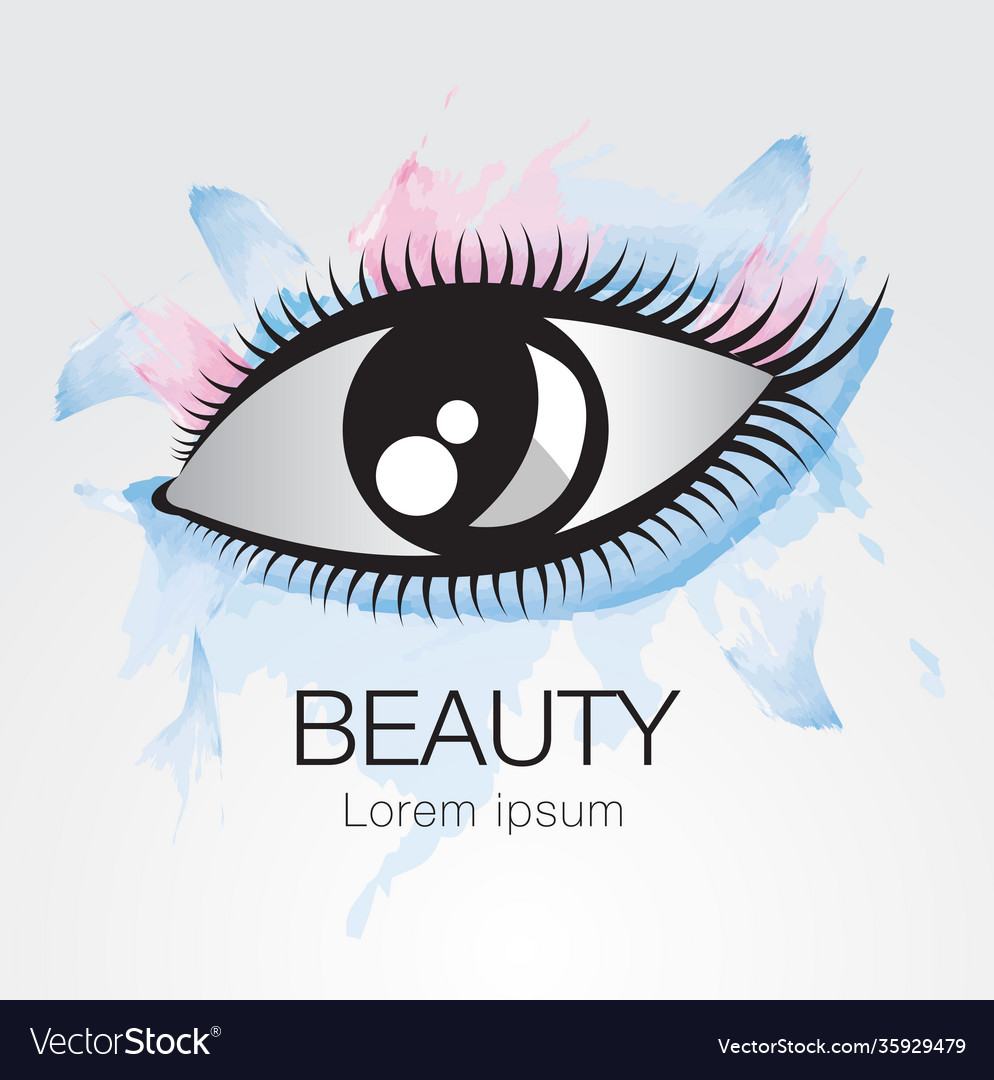 Eye icon-logo design for fashion-beauty