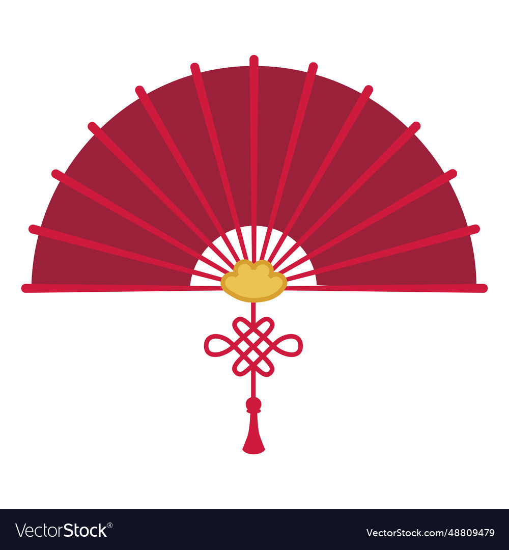 Fan tassel flat Royalty Free Vector Image - VectorStock