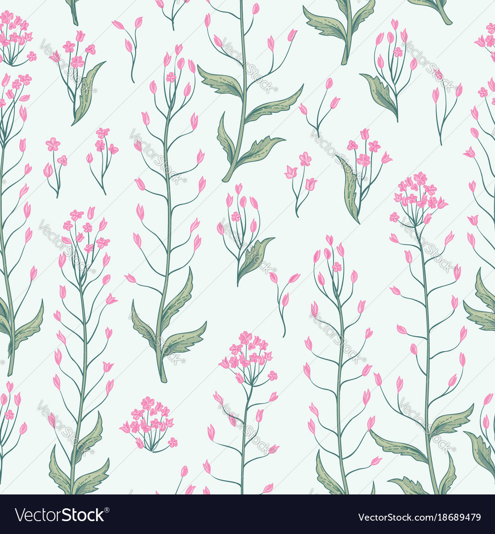 Floral seamless pattern flower background