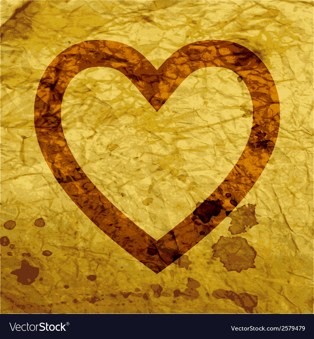 Heart flat modern web button and space for your
