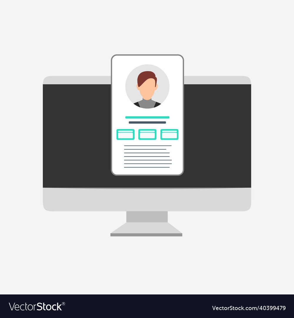 Pc with login and password form page on screen