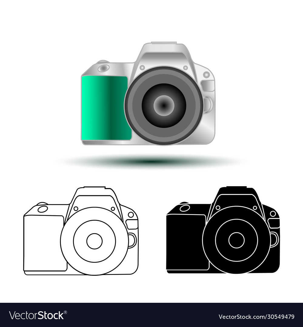 Realistic camera with three design models