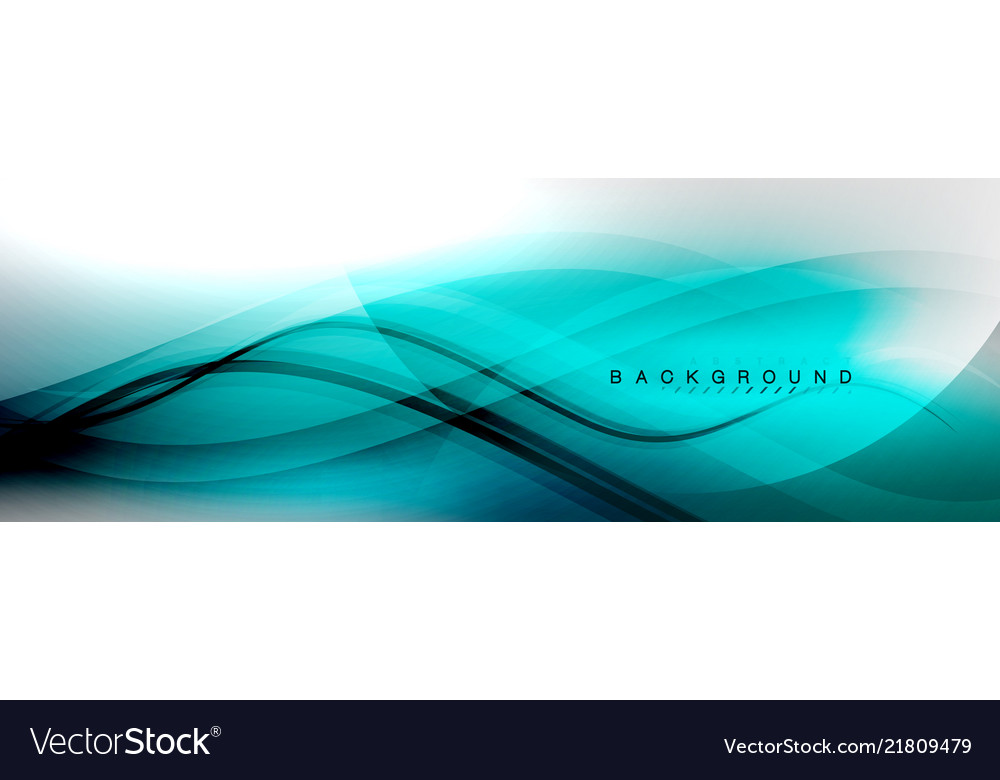 Smooth flowing wave motion concept background vector image Smooth flowing wave motion concept background