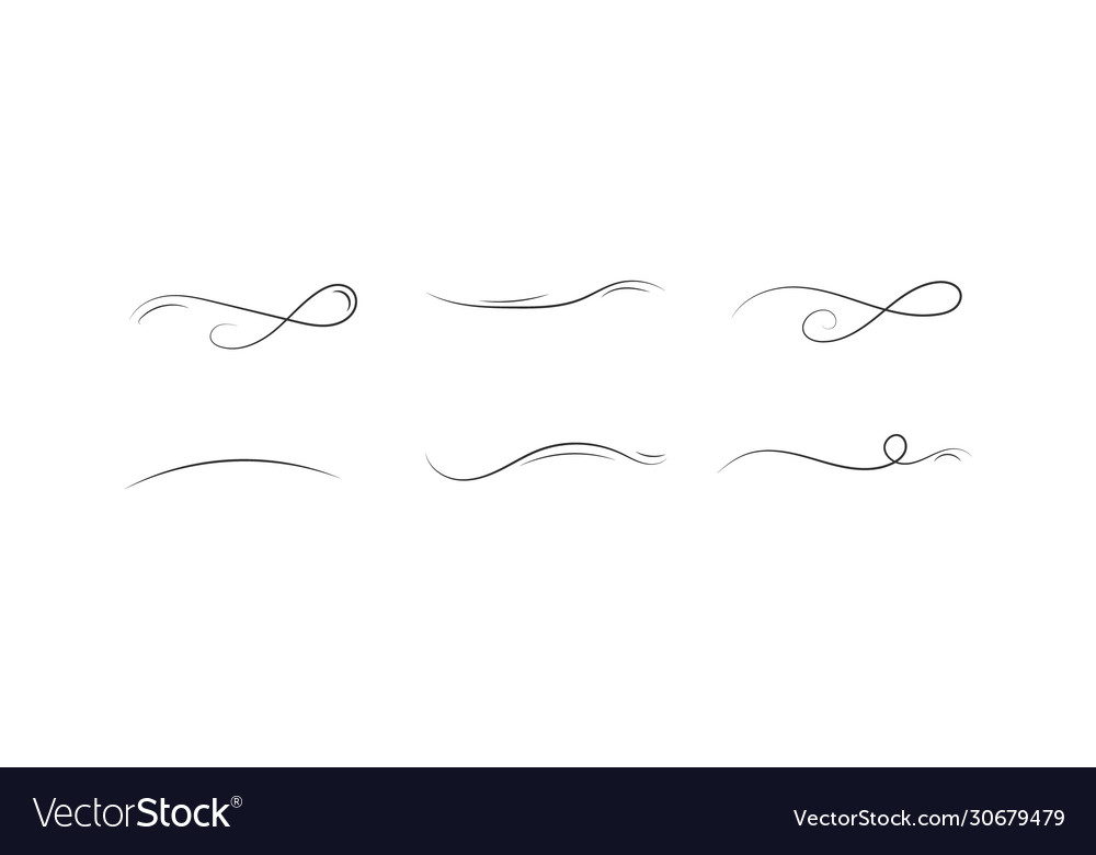 Swirl ornament lines