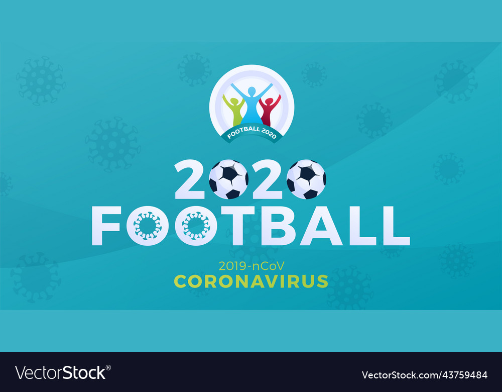 2020 football banner caution coronavirus stop