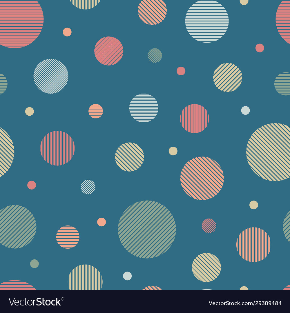 Abstract multicolored circles seamless pattern