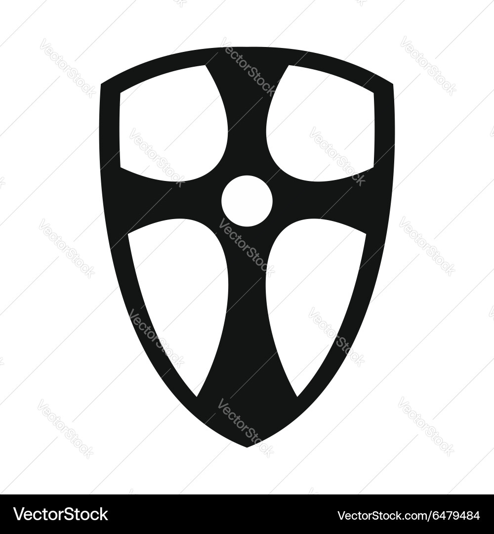 Best shield simple icon Royalty Free Vector Image