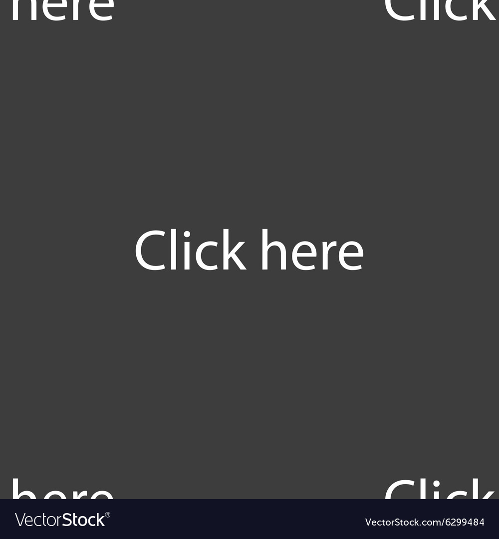 Click here sign icon press button seamless pattern