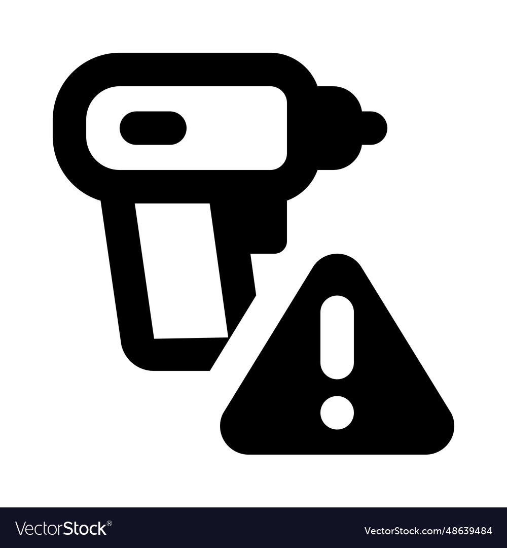 Drill equipped with warning signal indication