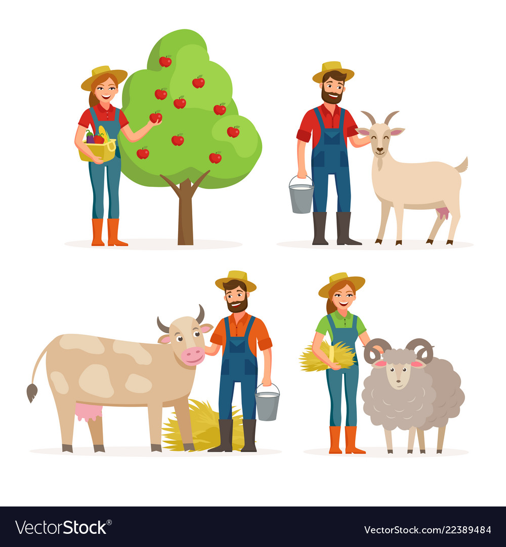 farmers man and woman
