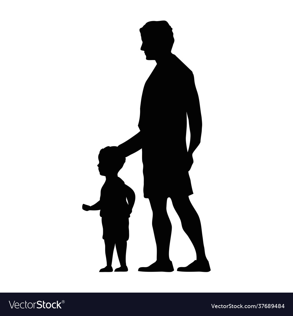 Father and son Royalty Free Vector Image - VectorStock