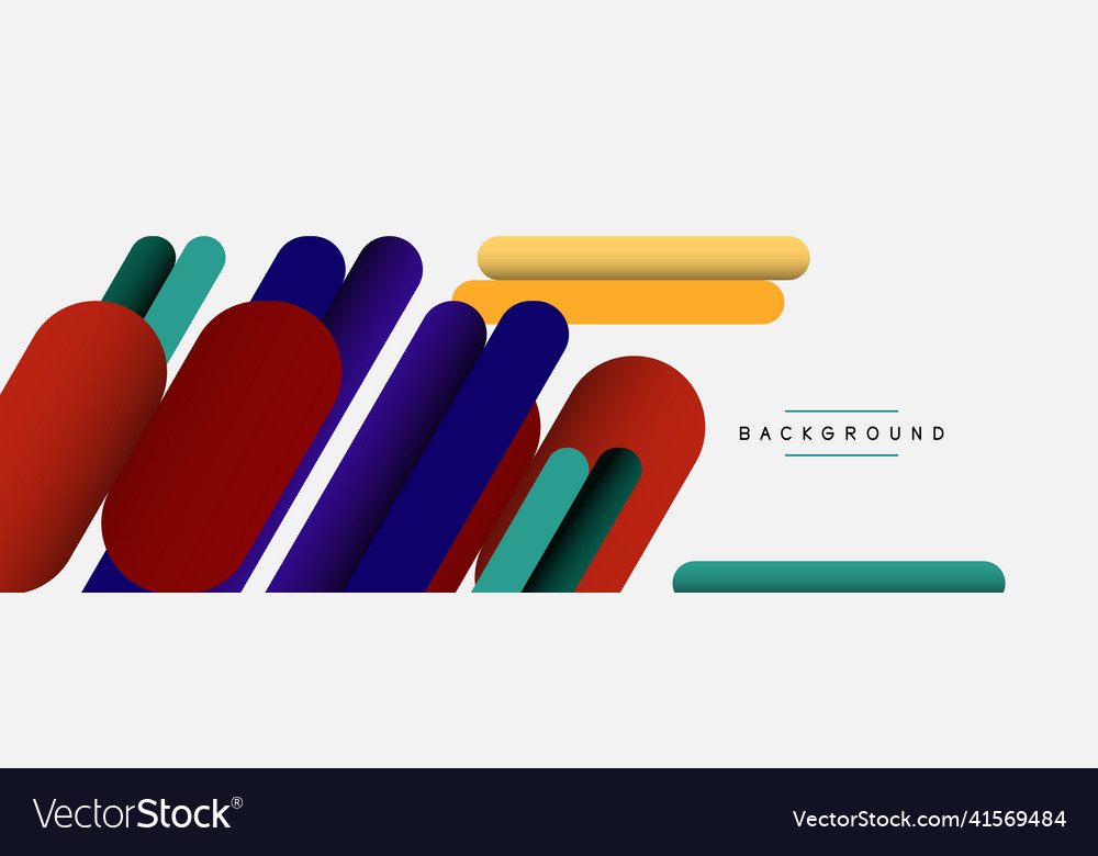 Overlapping runde Formen und Linien Hintergrund Vector Image Overlapping runde Formen und Linien Hintergrund