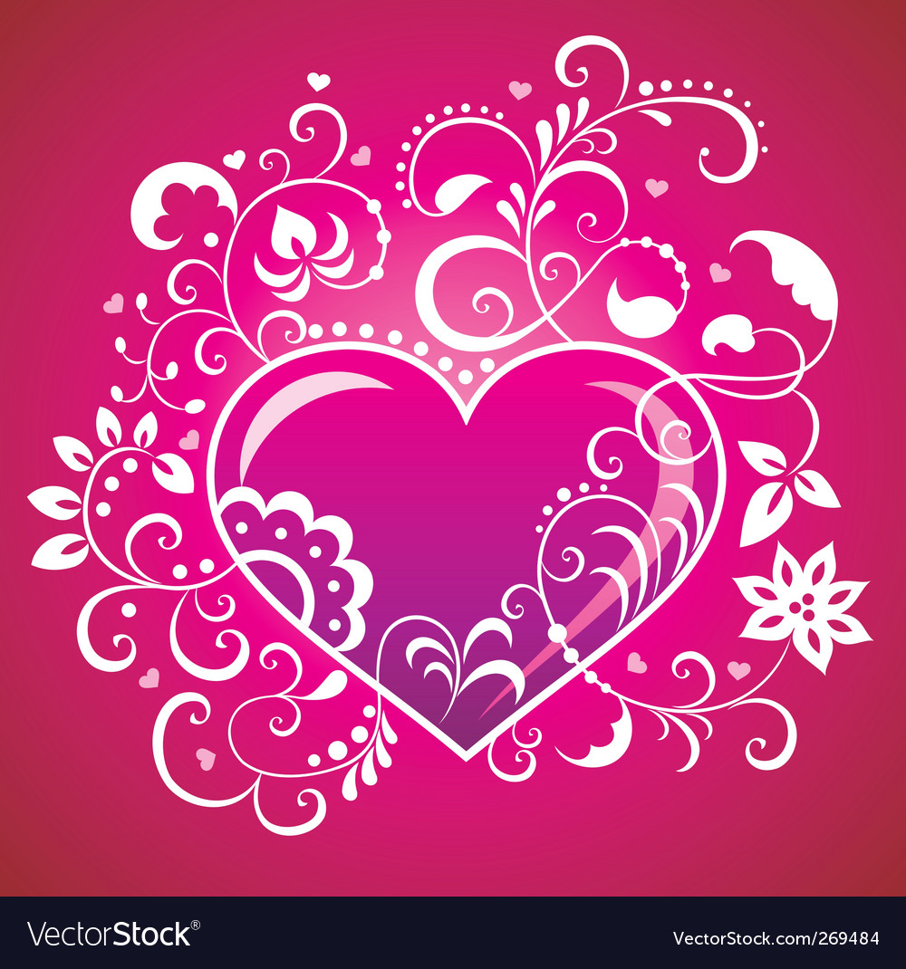 Valentine greeting card Royalty Free Vector Image