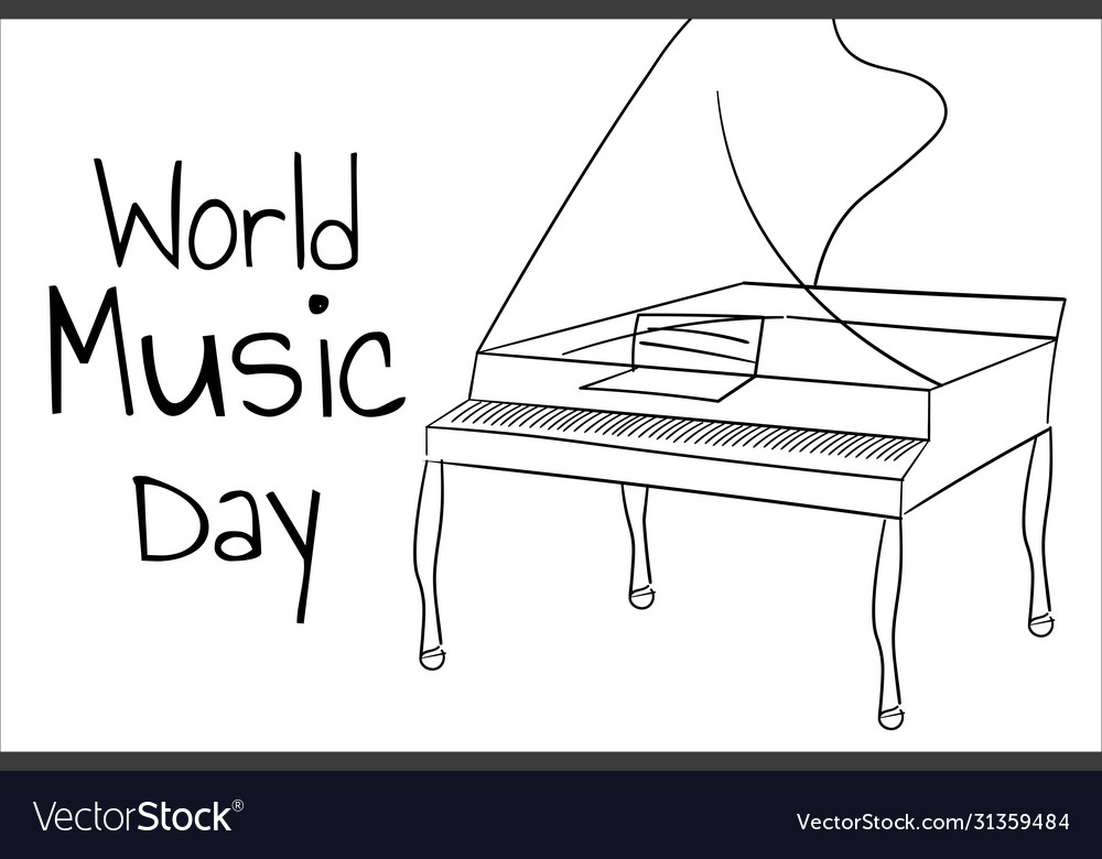 World music day june 21 holiday concept