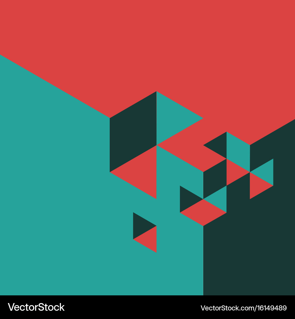 Abstract isometry background Royalty Free Vector Image