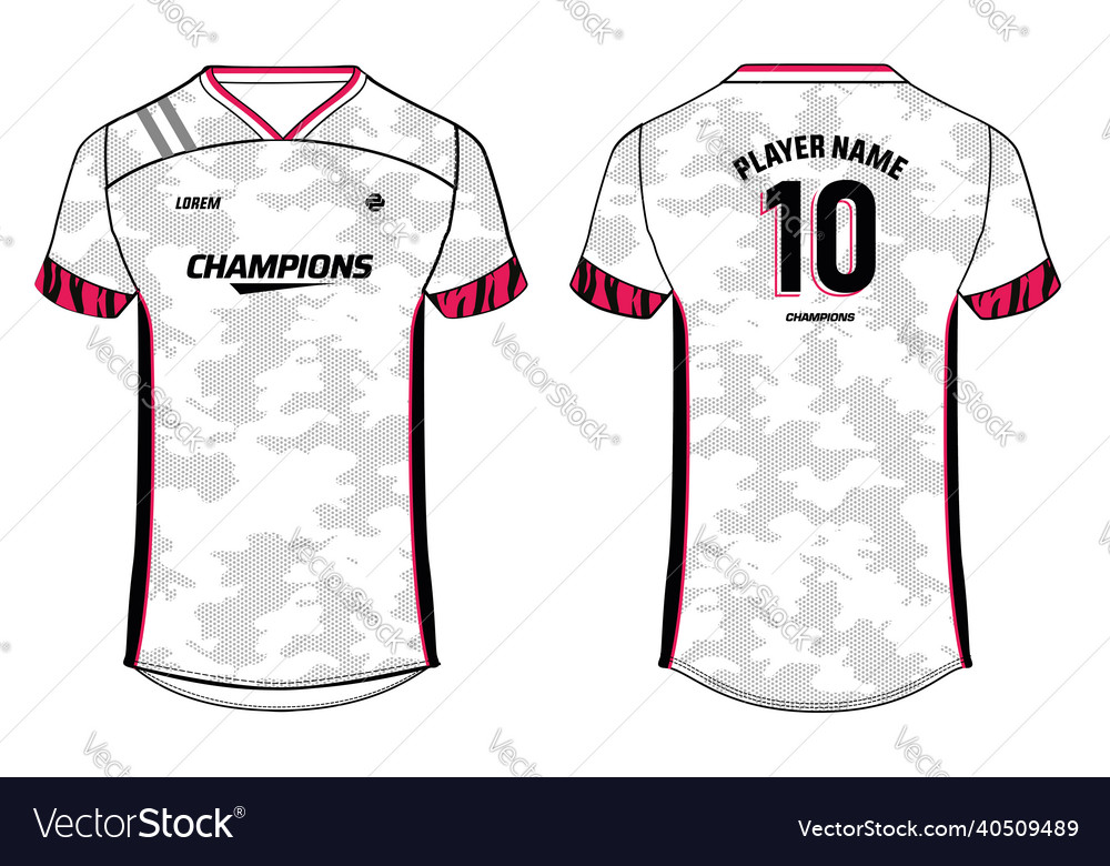 Camouflage sports jersey t shirt design concept Vector Image