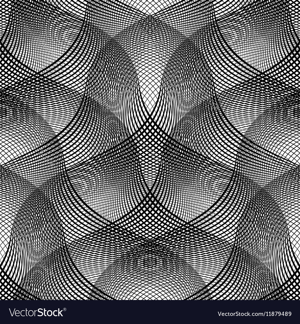 Design seamless monochrome waving pattern