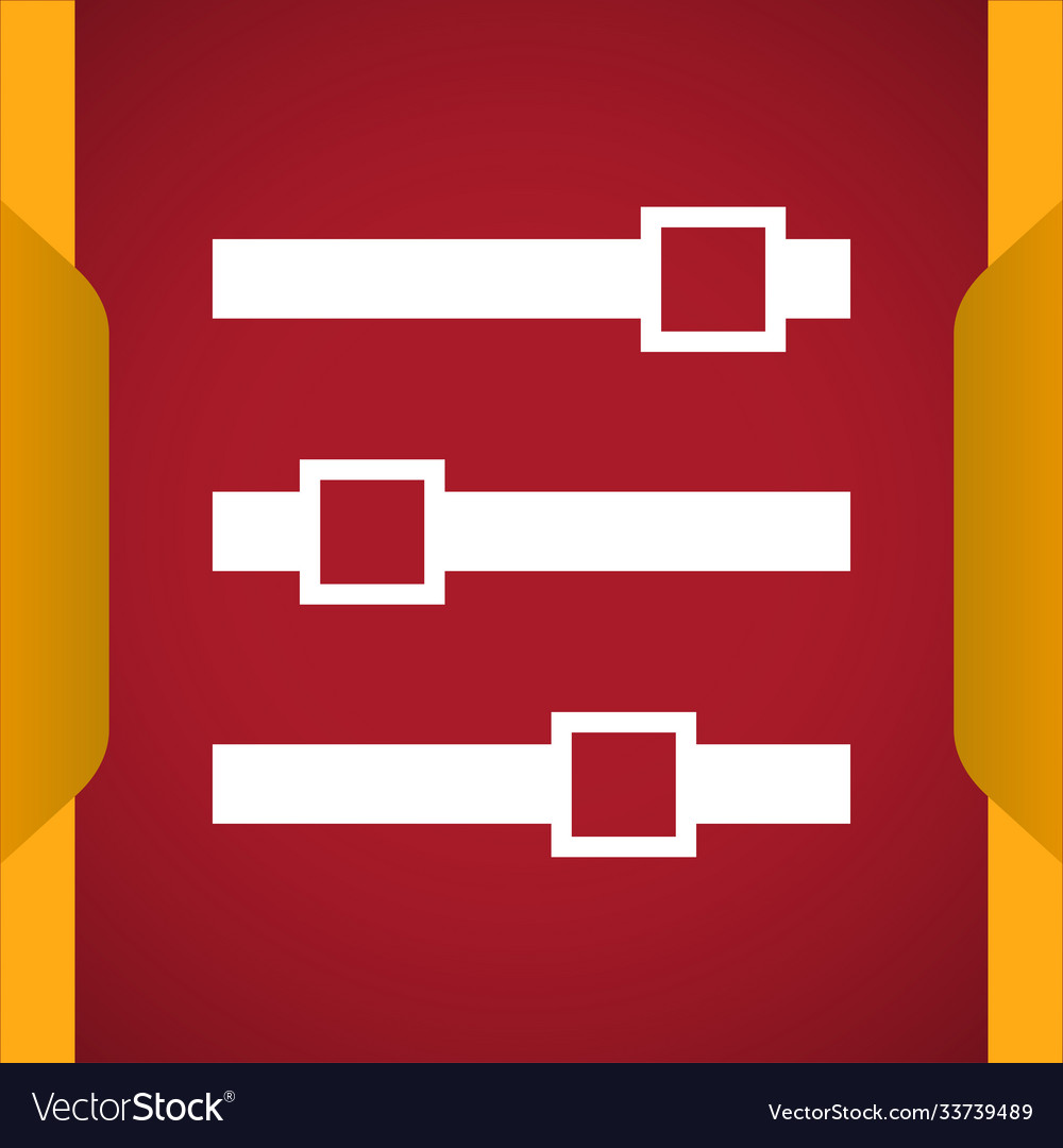 Equalizer icon for web and mobile